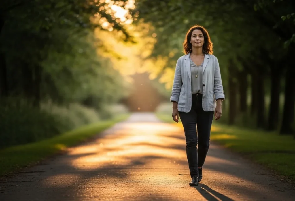 woman healing through mental wellness
